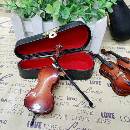 Cello Model, Miniature Music Instrument Ornament Cello, Wooden Handicrafts Musical Instrument Model Musical Gifts
