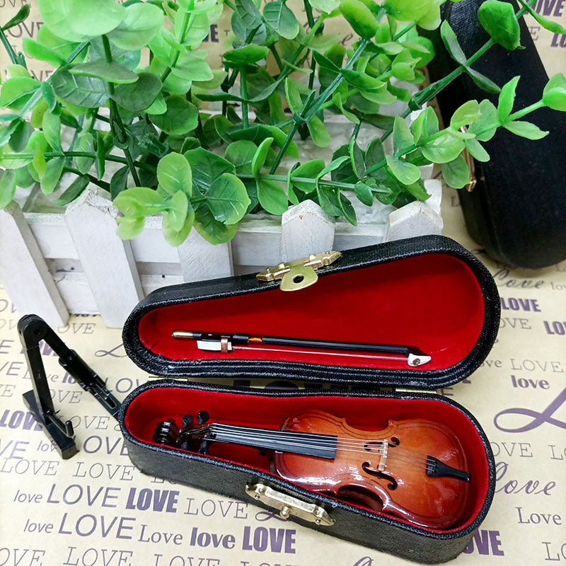 Cello Model, Miniature Music Instrument Ornament Cello, Wooden Handicrafts Musical Instrument Model Musical Gifts