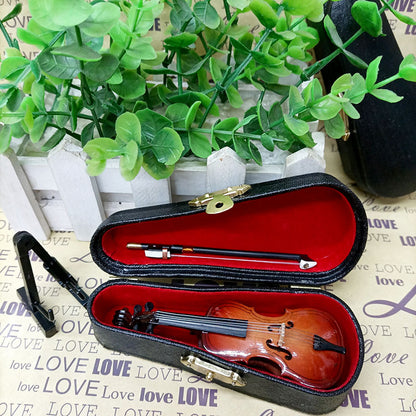 Cello Model, Miniature Music Instrument Ornament Cello, Wooden Handicrafts Musical Instrument Model Musical Gifts