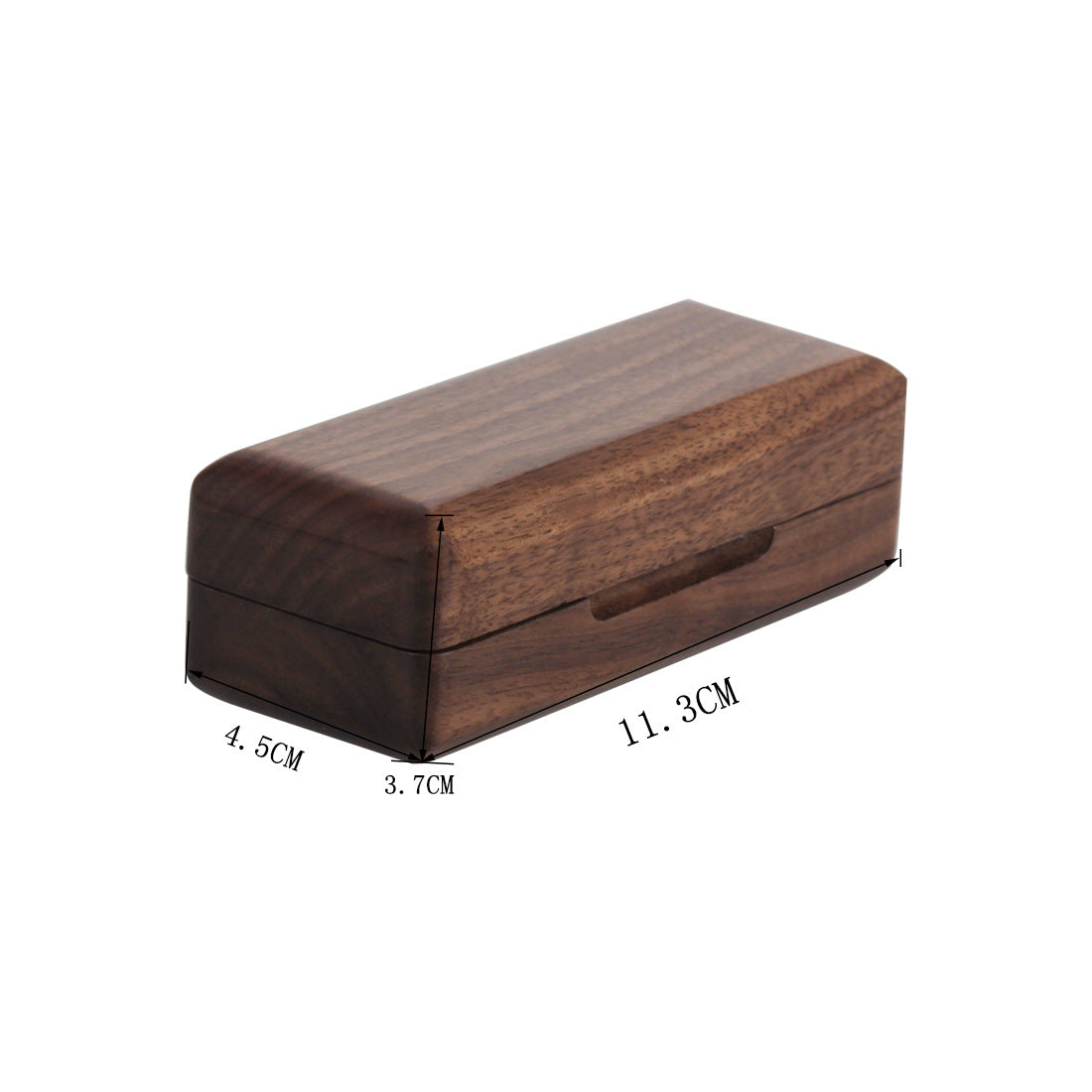Walnut & Rosewood Saxophone Ligature Case – Vintage Magnetic Closure Box with Anti-Scratch Felt Slots (Red/Walnut) – Durable Woodwind Accessory Organizer