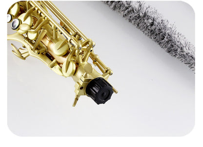 Saxophone Cleaning Swab - Cotton/Polyester Pull-Through for Soprano/Alto/Tenor Sax (3 Sizes, Protective Tip)