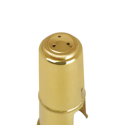 Saxophone Ligature & Cap Set – Engraved Brass Mouthpiece Accessories for Alto/Tenor Sax