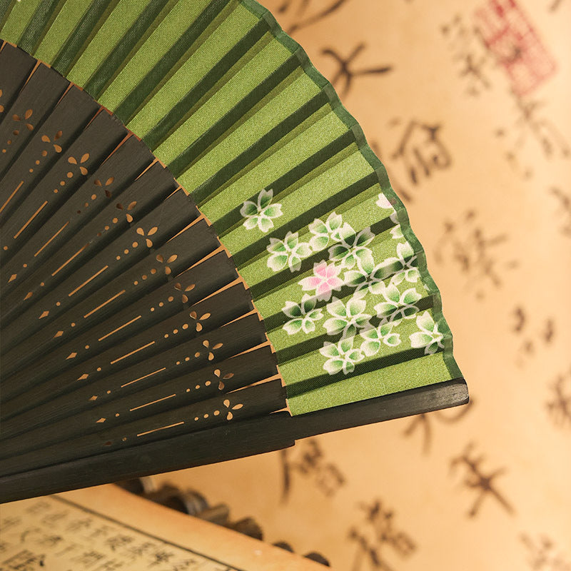 Elegant Ancient Style Folding Fan - Traditional Hanfu Fan for Women