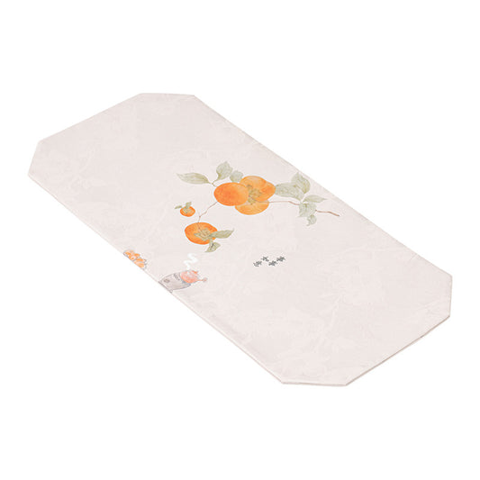 Luxury Zen Tea Table Runner – Vintage Brocade Cloud Pine Design, Chinese-style Tea Table Decor
