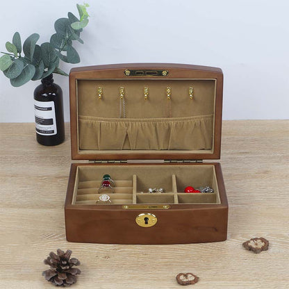 Vintage Jewelry Box - Elegant Wooden European Style Jewelry Organizer, Luxury Handcrafted Storage Case