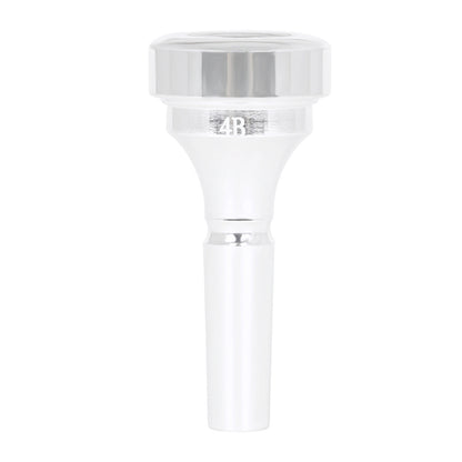 Silver-Plated Brass Cornet Mouthpiece – CNC Machined Professional Mouthpiece for Enhanced Tone & Effortless Play