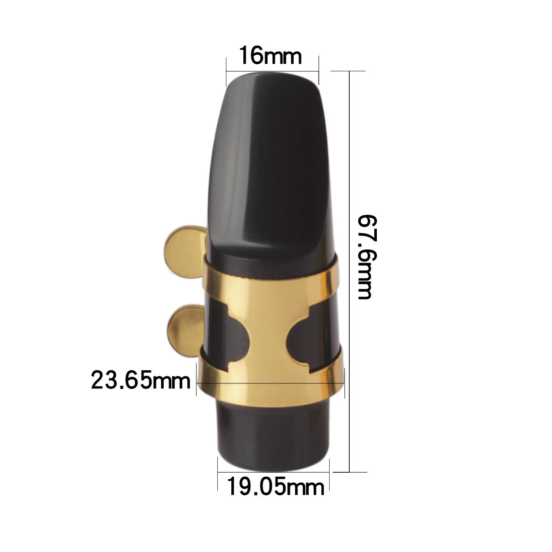 Saxophone 5-Piece Accessory Set - Mouthpiece, Ligature, Cap, Reed, and Cushion