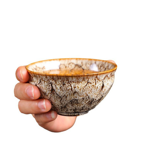 Jian Zhan Tea Cups Set – Natural Glaze Transformation, Dragon Egg & Bamboo Hat Cups, Ceramic Gongfu Tea Set with Gift Box