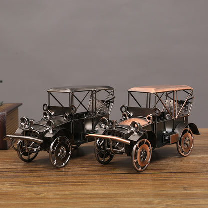 Retro Automobile Model – Creative Vintage Car Decoration for Living Room, Office, and Shelves