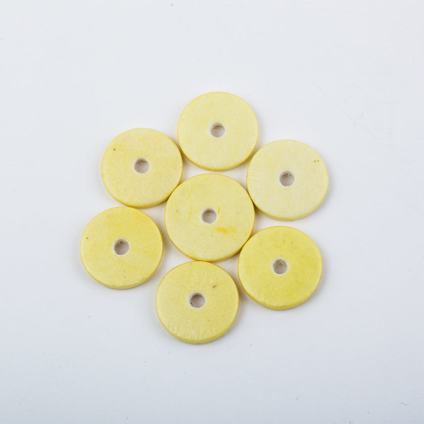 Yellow Flute Pads - 16-Pack Sheep Gut Material - Essential Flute Accessories