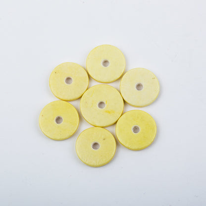 Yellow Flute Pads - 16-Pack Sheep Gut Material - Essential Flute Accessories