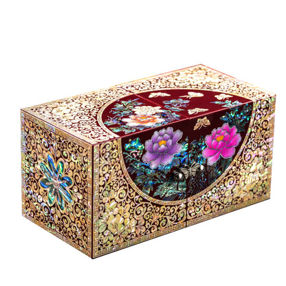 Mother of Pearl Small  Jewelry Box - Unique Gifts Wooden Box Sister birthday gifts from sister, christmas gifts for women birthday unique gifts for her Oriental Room Decor
