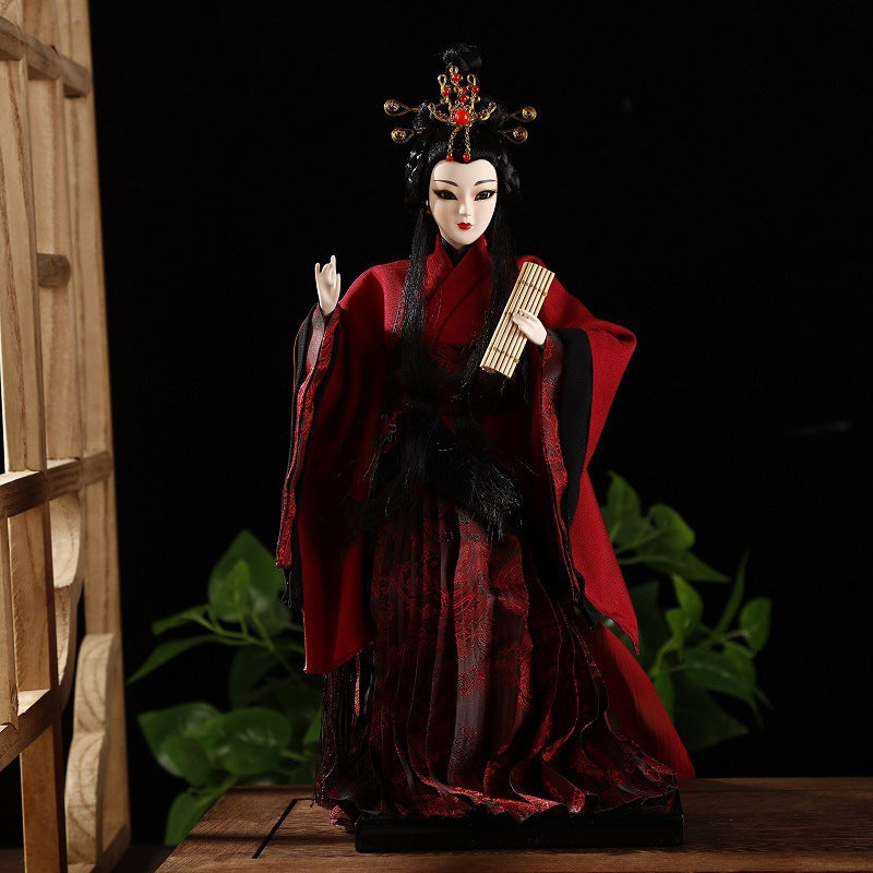 Silk Chinese Opera Doll – Handcrafted Figurine for Home Décor and Small Gift
