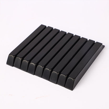 Acrylic Piano Key Tops Replacement Set - 51/52mm Models (White/Glossy/Matte Black)