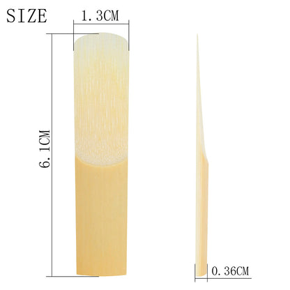 2.5 Strength E♭ Saxophone Reeds - 10-Pack with Reed Case - Premium Clarinet Reeds