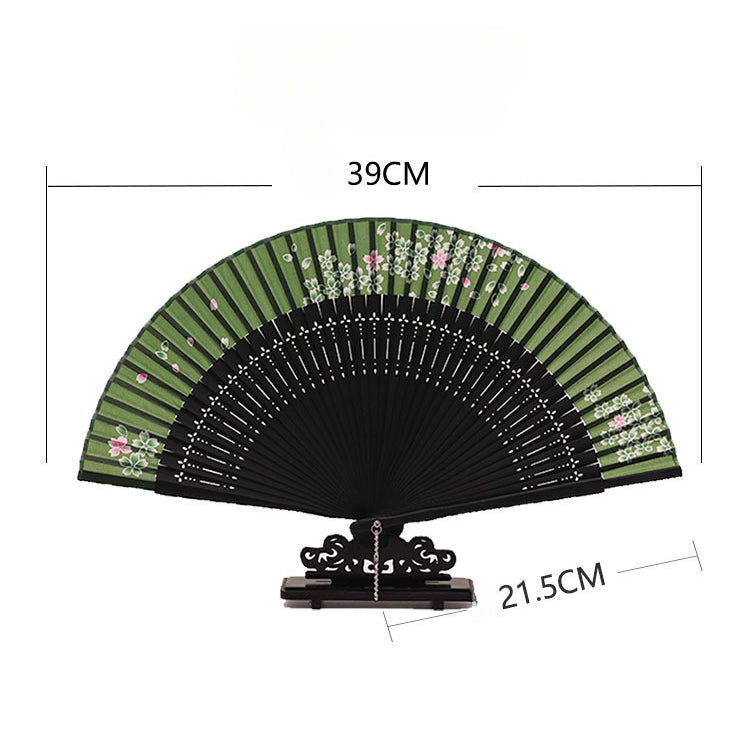 Elegant Ancient Style Folding Fan - Traditional Hanfu Fan for Women