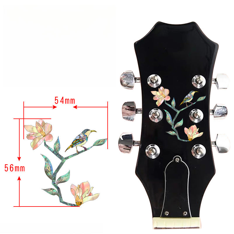 Acoustic & Electric Guitar Headstick Stickers – Stylish PVC Decals for Personalization