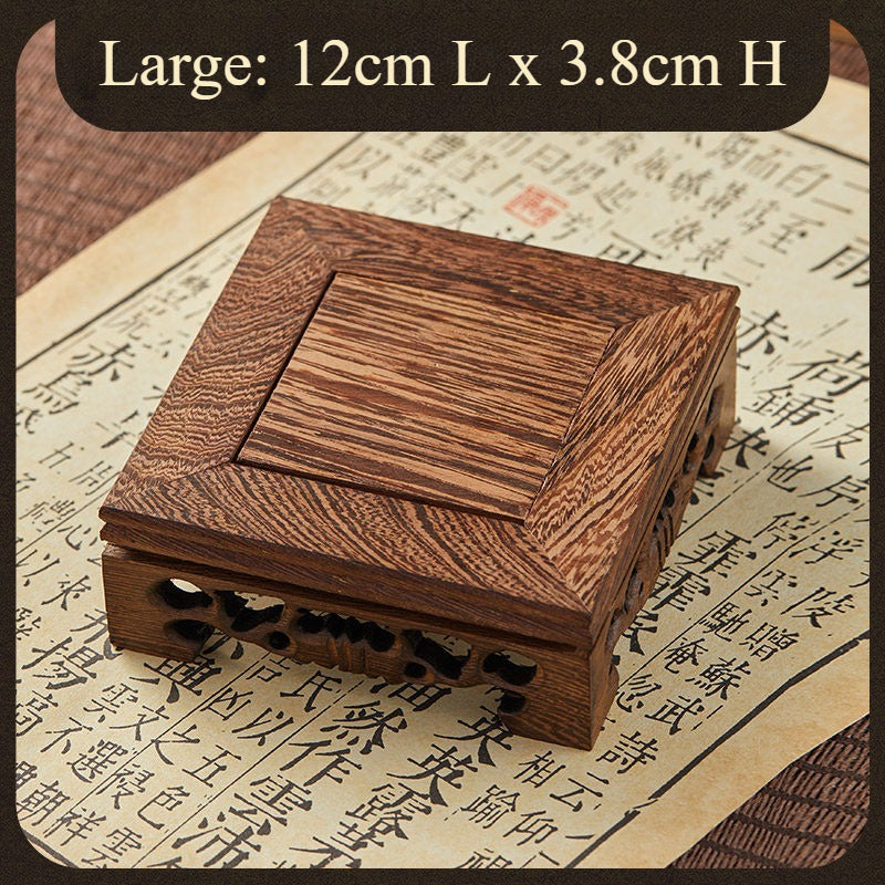 Incense Burner Stand - Solid Wood Display Base for Incense Burner, Bonsai, and Decor