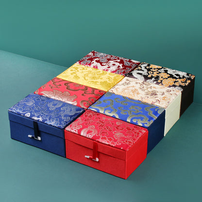 Elegant Retro Brocade Jewelry Box - Store Your Treasures in Style