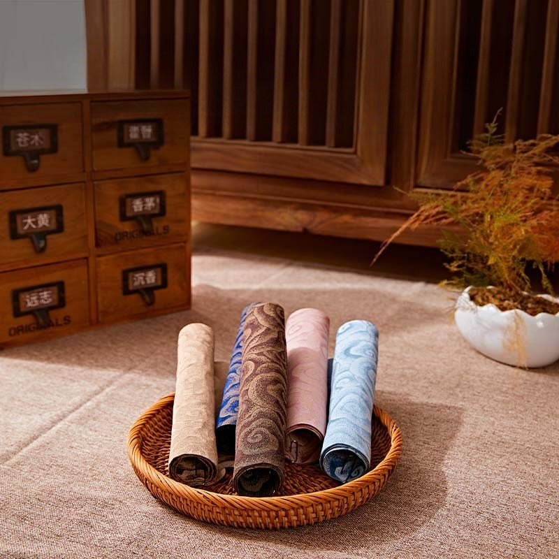 Chinese Style Incense Mat - Cotton Linen Tea Table Mat with Anti-Slip Backing