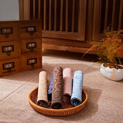 Chinese Style Incense Mat - Cotton Linen Tea Table Mat with Anti-Slip Backing