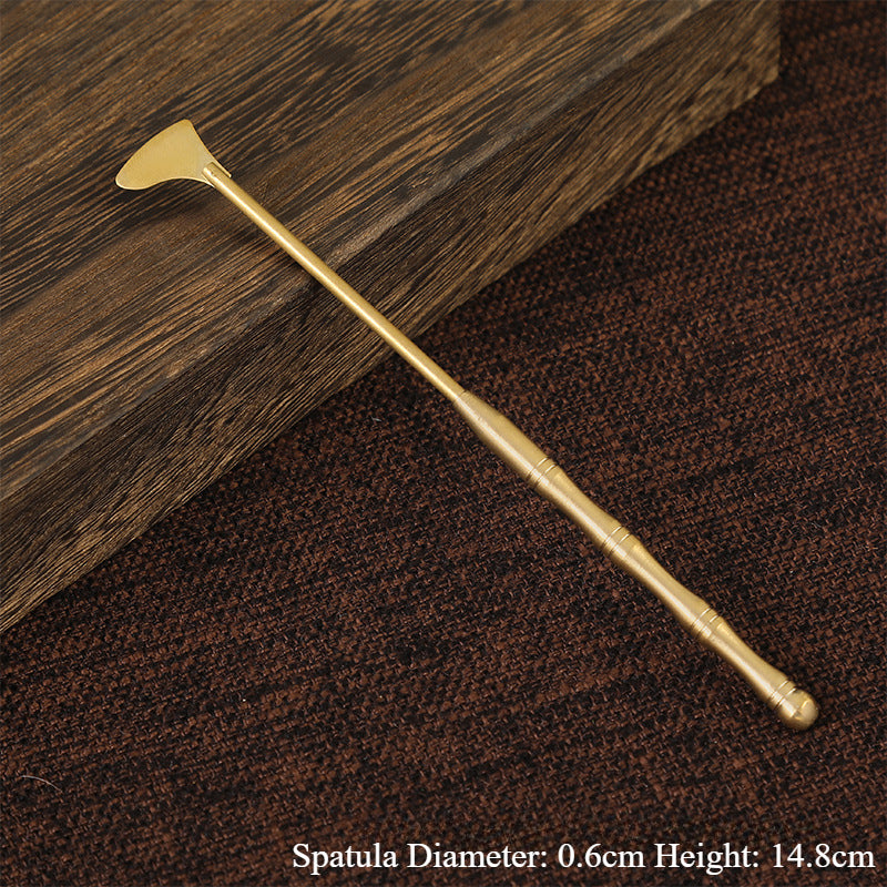 5-Piece Brass Incense Set – Essential Tools for Incense Pressing, Ash Cleaning & Rituals