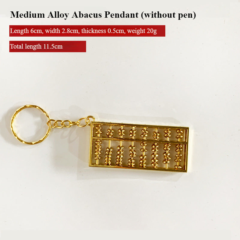 Luxury Gold Plated Abacus Keychain with Unique Craftsmanship