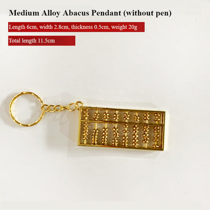 Luxury Gold Plated Abacus Keychain with Unique Craftsmanship