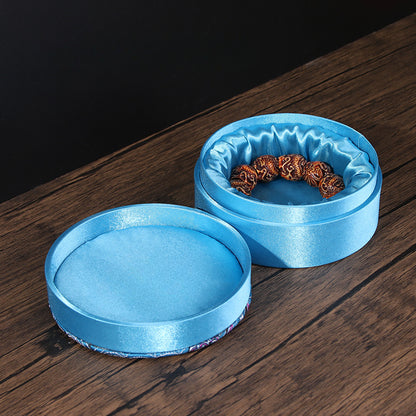 Round Decorative Jewelry Box – Ring Holder, Bracelet & Bead Box, Elegant Storage Solution