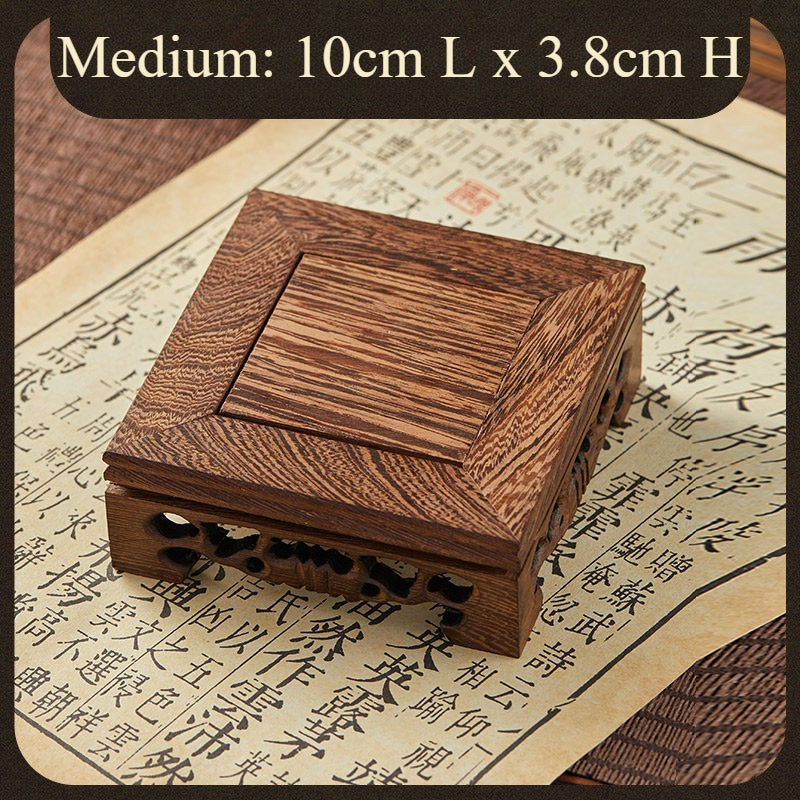 Incense Burner Stand - Solid Wood Display Base for Incense Burner, Bonsai, and Decor