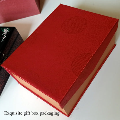 Handcrafted Lacquer Jewelry Box - Wooden Organizer with Drawers, Ideal Gift for Her (Birthday/Wedding/Thank You Present)