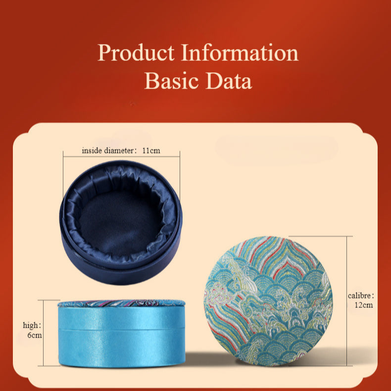 Round Decorative Jewelry Box – Ring Holder, Bracelet & Bead Box, Elegant Storage Solution