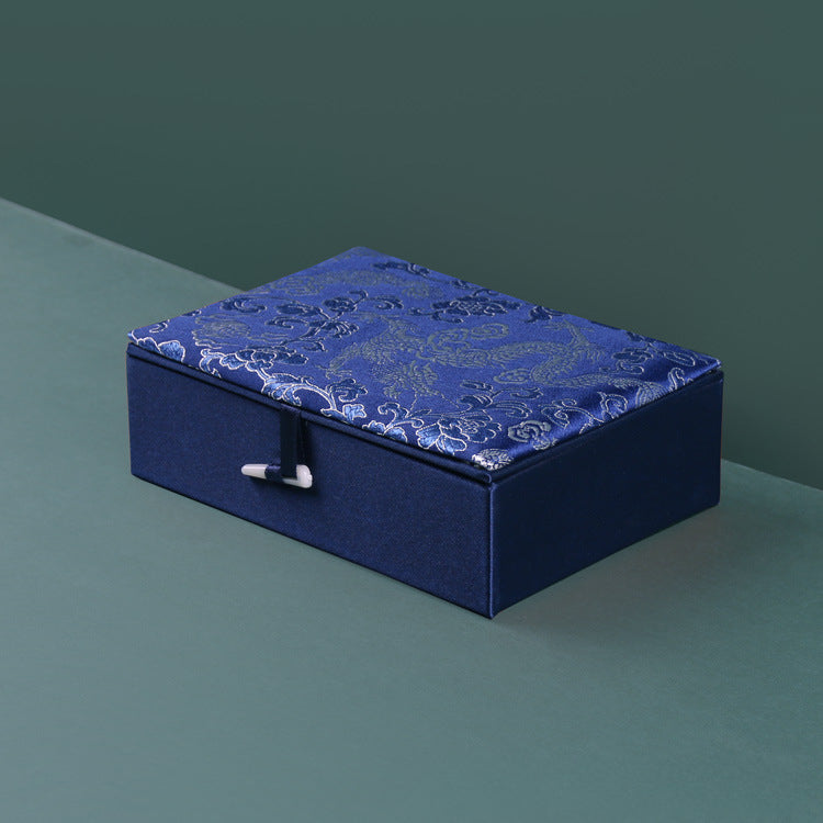 Elegant Brocade Bead Box and Bracelet Organizer