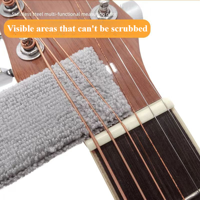 2 in 1 Instrument Cleaning Brush - Fingerboard and string cleaning tool for instrument maintenance