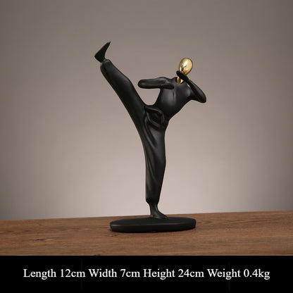 Dynamic Sports Resin Statue – Ideal for Home, Office, and Shelf Decoration