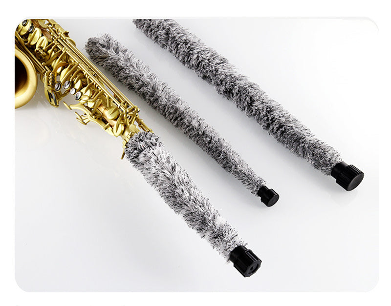 Saxophone Cleaning Swab - Cotton/Polyester Pull-Through for Soprano/Alto/Tenor Sax (3 Sizes, Protective Tip)