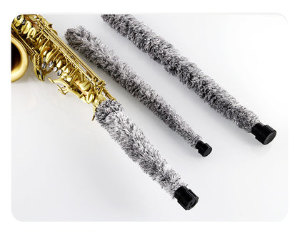 Saxophone Cleaning Swab - Cotton/Polyester Pull-Through for Soprano/Alto/Tenor Sax (3 Sizes, Protective Tip)