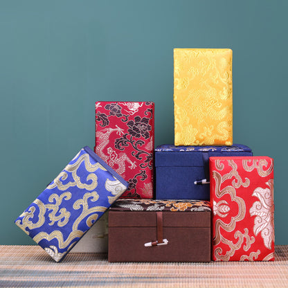 Elegant Retro Brocade Jewelry Box - Store Your Treasures in Style