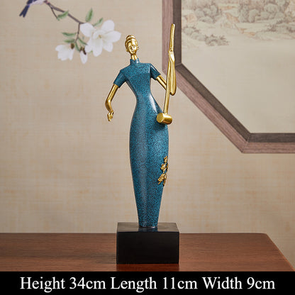 Unique Band Figurines for Living Room, Study, Wine Cabinet and Entryway - Luxury Resin Art Crafts