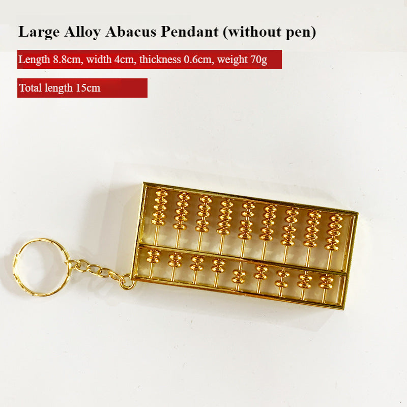 Luxury Gold Plated Abacus Keychain with Unique Craftsmanship