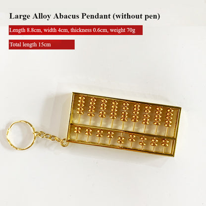 Luxury Gold Plated Abacus Keychain with Unique Craftsmanship
