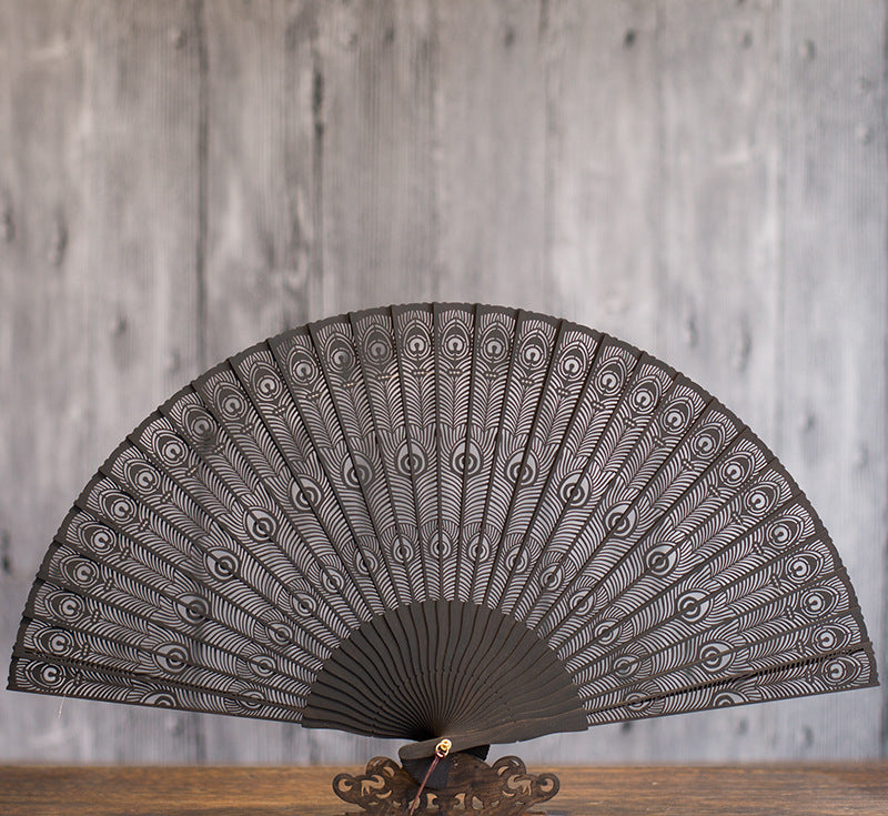 Suzhou Sandalwood Folding Fan - Handcrafted Chinese Artisan Fan
