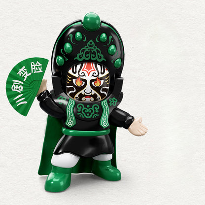 Sichuan Opera Face-Changing Doll – Creative Beijing Opera Mask Figurine, Unique Gift